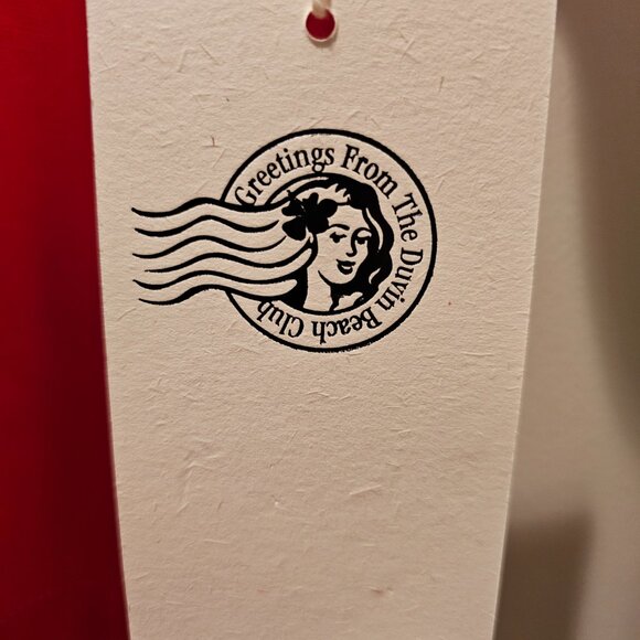 DUVIN - TROUBLE IN PARADISE CROP BUTTON UP SHIRT - RED - SMALL - NEW WITH TAGS - Picture 3 of 6